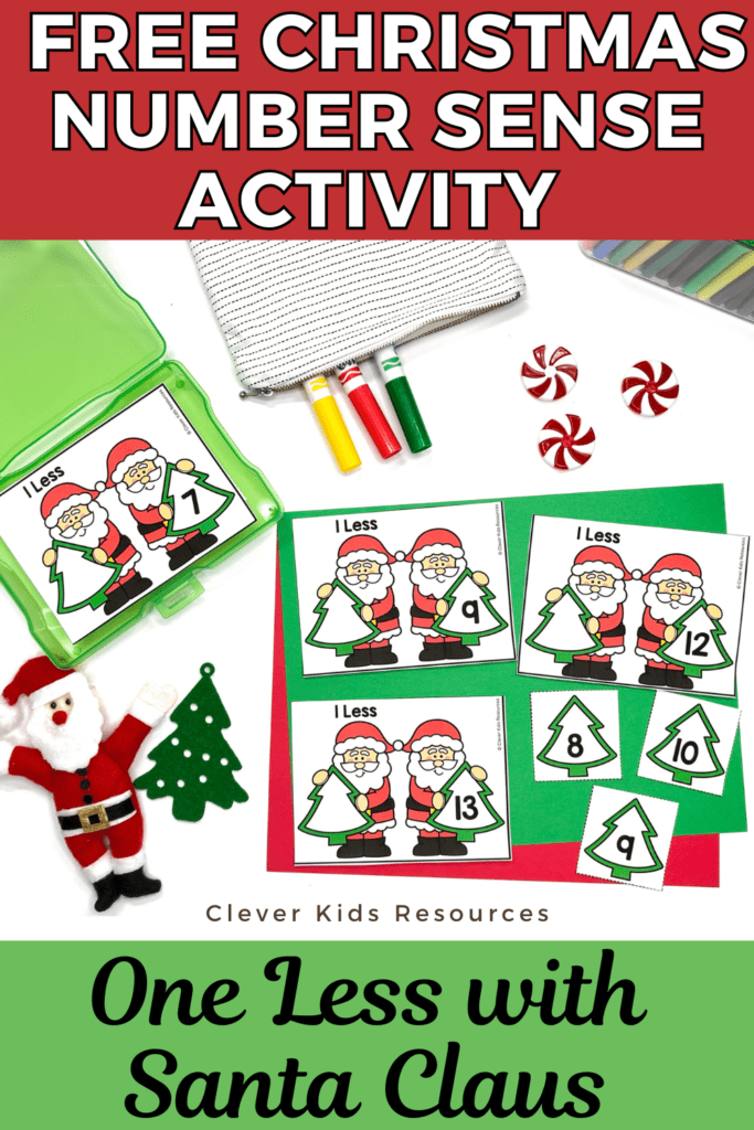 christmas math activity for kindergarten